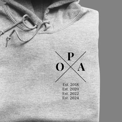 Opa Minimal - Bio Unisex Hoodie *personalisierbar*