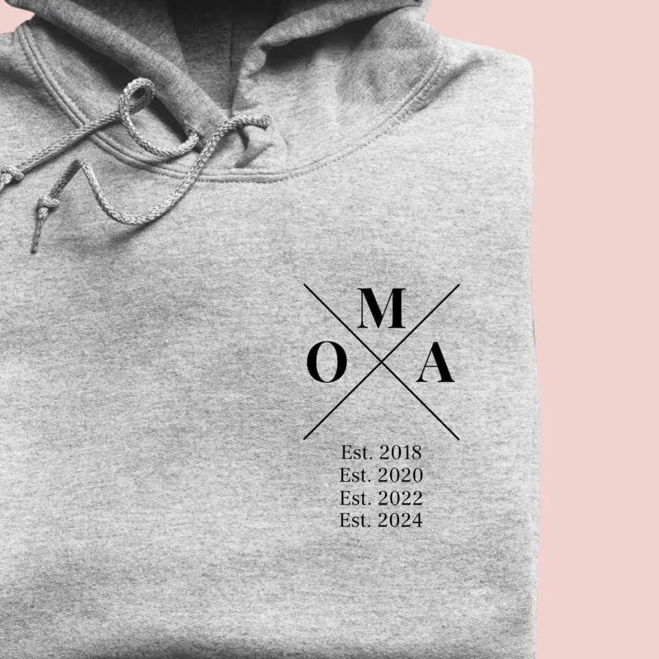 Oma Minimal - Bio Unisex Hoodie *personalisierbar*