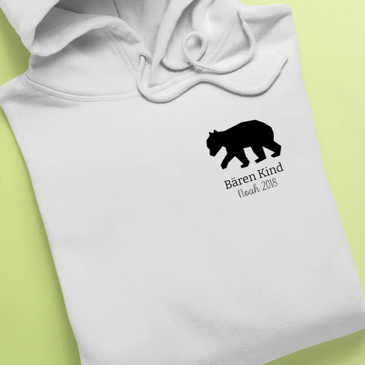 Bären Kind klein - Bio Kinder Hoodie *personalisierbar*