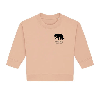 Bären Baby klein - Bio Baby Sweatshirt *personalisierbar*