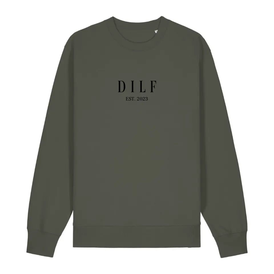 DILF - Bio Unisex Sweatshirt *personalisierbar* Changer Sweatshirt 2.0 ST ST Khaki