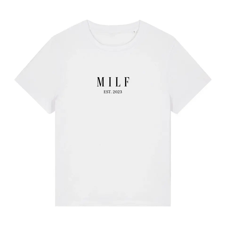 MILF - Premium Organic Shirt *personalisierbar*