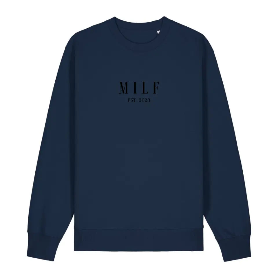 MILF - Bio Unisex Sweatshirt *personalisierbar* Changer Sweatshirt 2.0 ST ST French-Navy