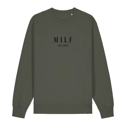 MILF - Bio Unisex Sweatshirt *personalisierbar*