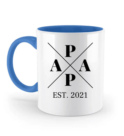 Papa Minimal - Zweifarbige Tasse