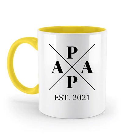 Papa Minimal - Zweifarbige Tasse