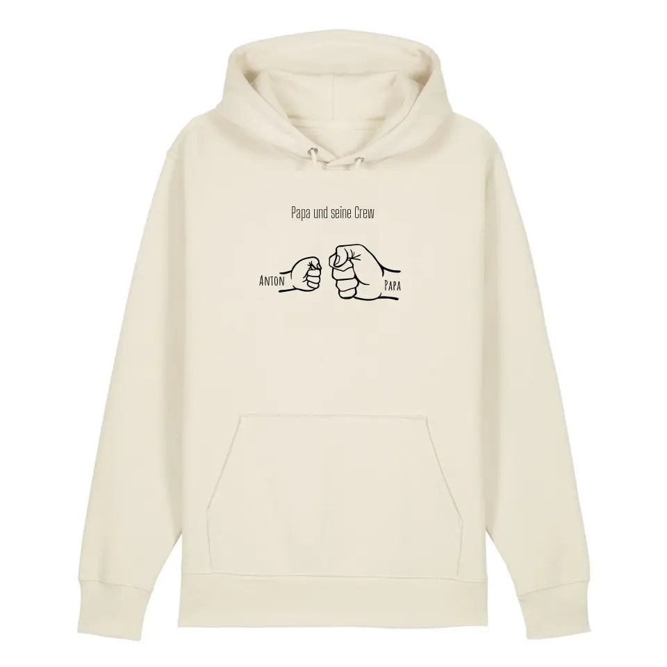 Papa und seine Crew - Bio Unisex Hoodie *personalisierbar*