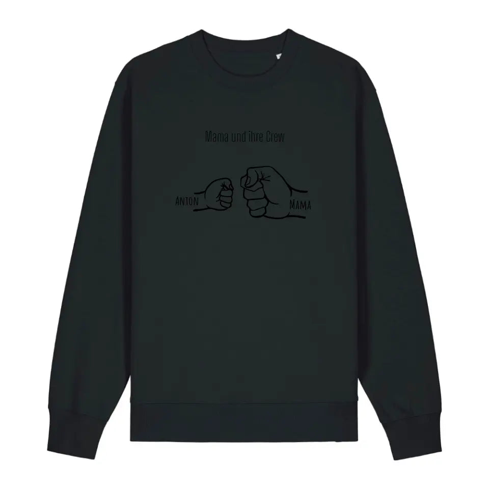 Mama und ihre Crew - Bio Unisex Sweatshirt *personalisierbar* Changer Sweatshirt 2.0 ST ST Black