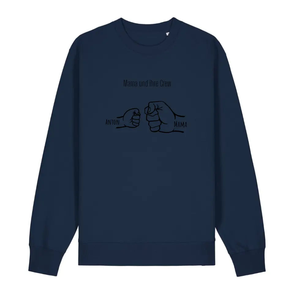 Mama und ihre Crew - Bio Unisex Sweatshirt *personalisierbar* Changer Sweatshirt 2.0 ST ST French-Navy