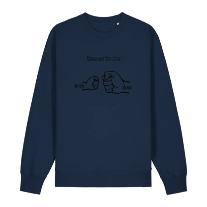 Mama und ihre Crew - Bio Unisex Sweatshirt *personalisierbar* Changer Sweatshirt 2.0 ST ST French-Navy
