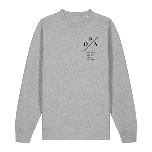 Opa Minimal - Bio Unisex Sweatshirt *personalisierbar*