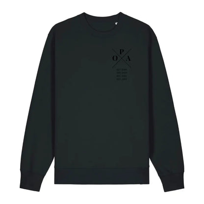 Opa Minimal - Bio Unisex Sweatshirt *personalisierbar* Changer Sweatshirt 2.0 ST ST Black