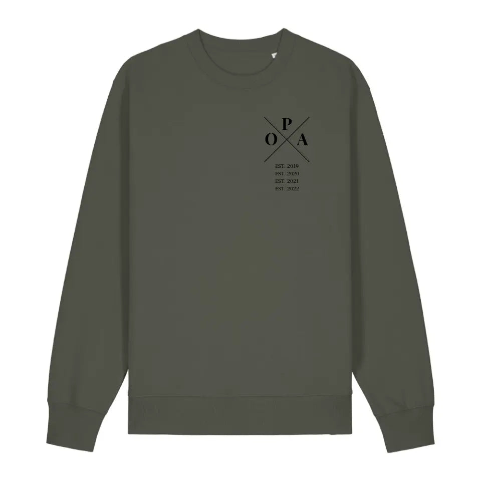 Opa Minimal - Bio Unisex Sweatshirt *personalisierbar*