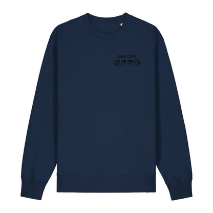 Dad Life Symbole - Bio Unisex Sweatshirt *personalisierbar* Changer Sweatshirt 2.0 ST ST French-Navy