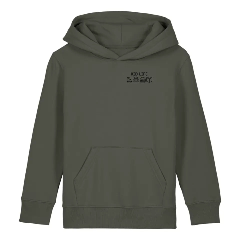 Kid Life Symbole - Bio Kinder Hoodie *personalisierbar* Mini Cruiser Hoodie 2.0 ST ST Khaki