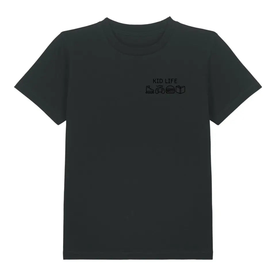 Kid Life Symbole - Bio Kinder Shirt *personalisierbar* Mini Creator Shirt 2.0 ST ST Black