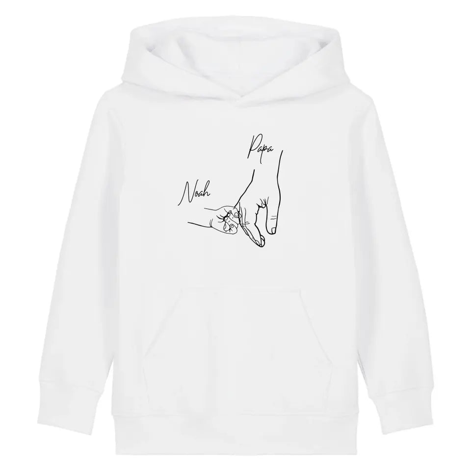 Hold my hand Dad - Bio Kinder Hoodie *personalisierbar*