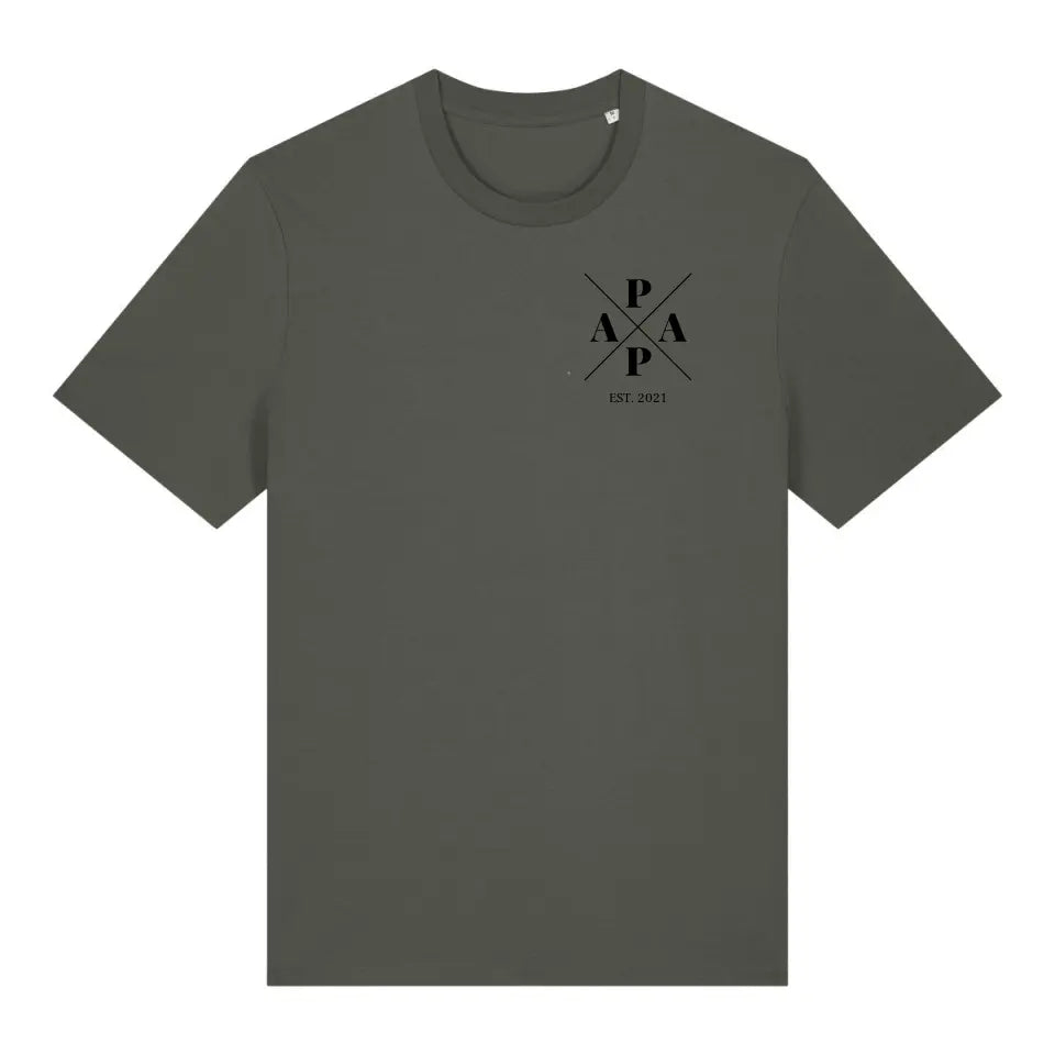 Papa Minimal + Symbole - Bio Herren Shirt *personalisierbar*