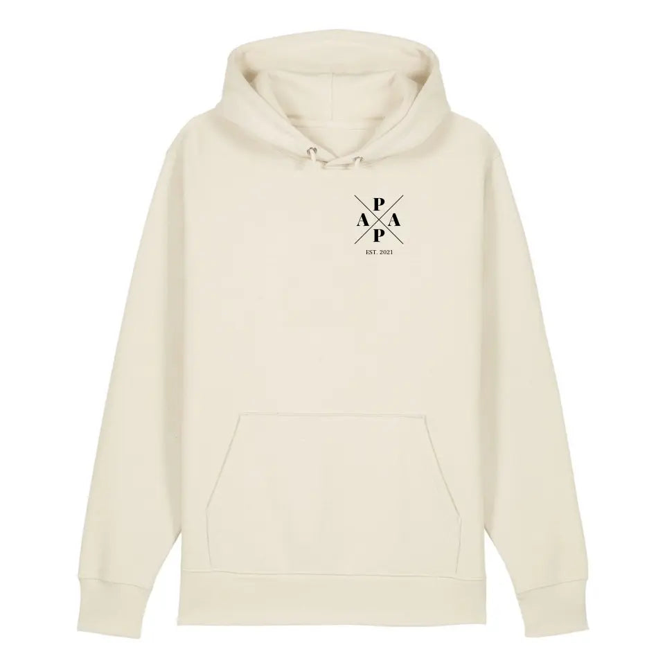 Papa Minimal + Symbole - Bio Unisex Hoodie *personalisierbar*