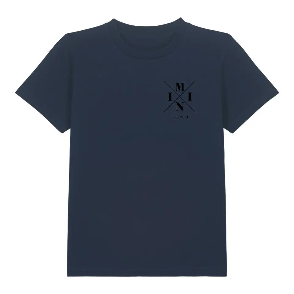 Mini Minimal + Symbole - Bio Kinder Shirt *personalisierbar* Mini Creator Shirt 2.0 ST ST French-Navy