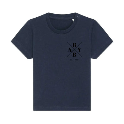 Baby Minimal + Symbole - Bio Baby Shirt *personalisierbar* Baby Creator T-Shirt ST ST NEU French-Navy