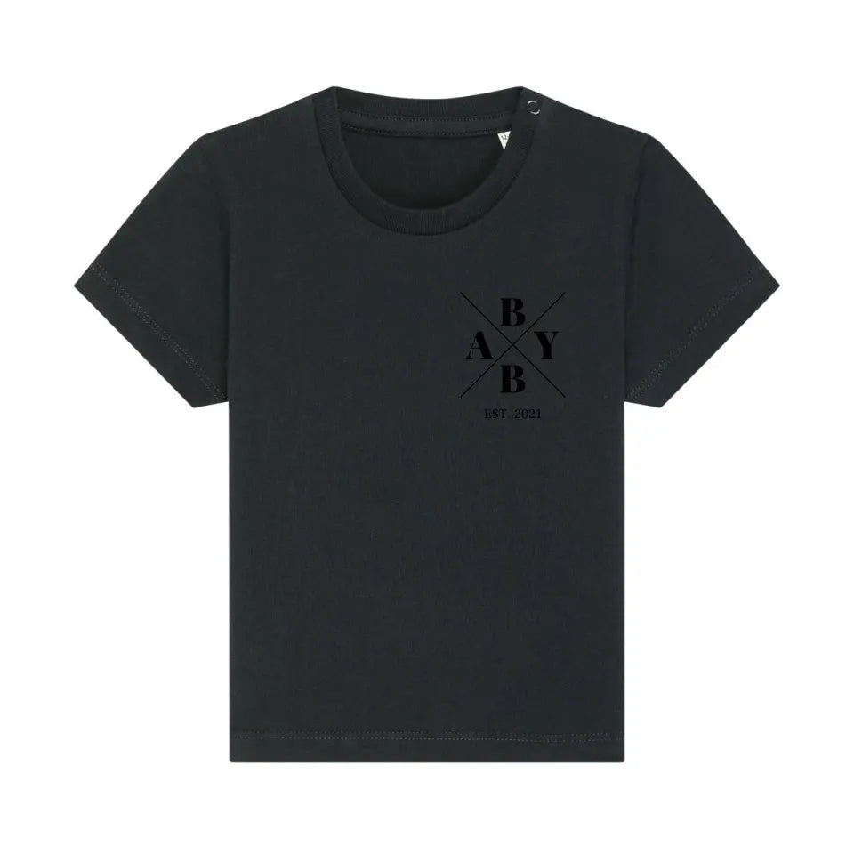 Baby Minimal + Symbole - Bio Baby Shirt *personalisierbar* Baby Creator T-Shirt ST ST NEU Black