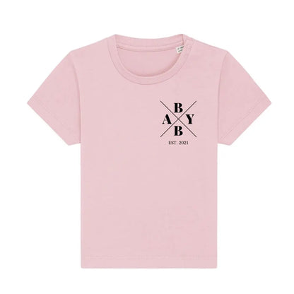 Baby Minimal + Symbole - Bio Baby Shirt *personalisierbar* Baby Creator T-Shirt ST ST NEU Cotton-Pink