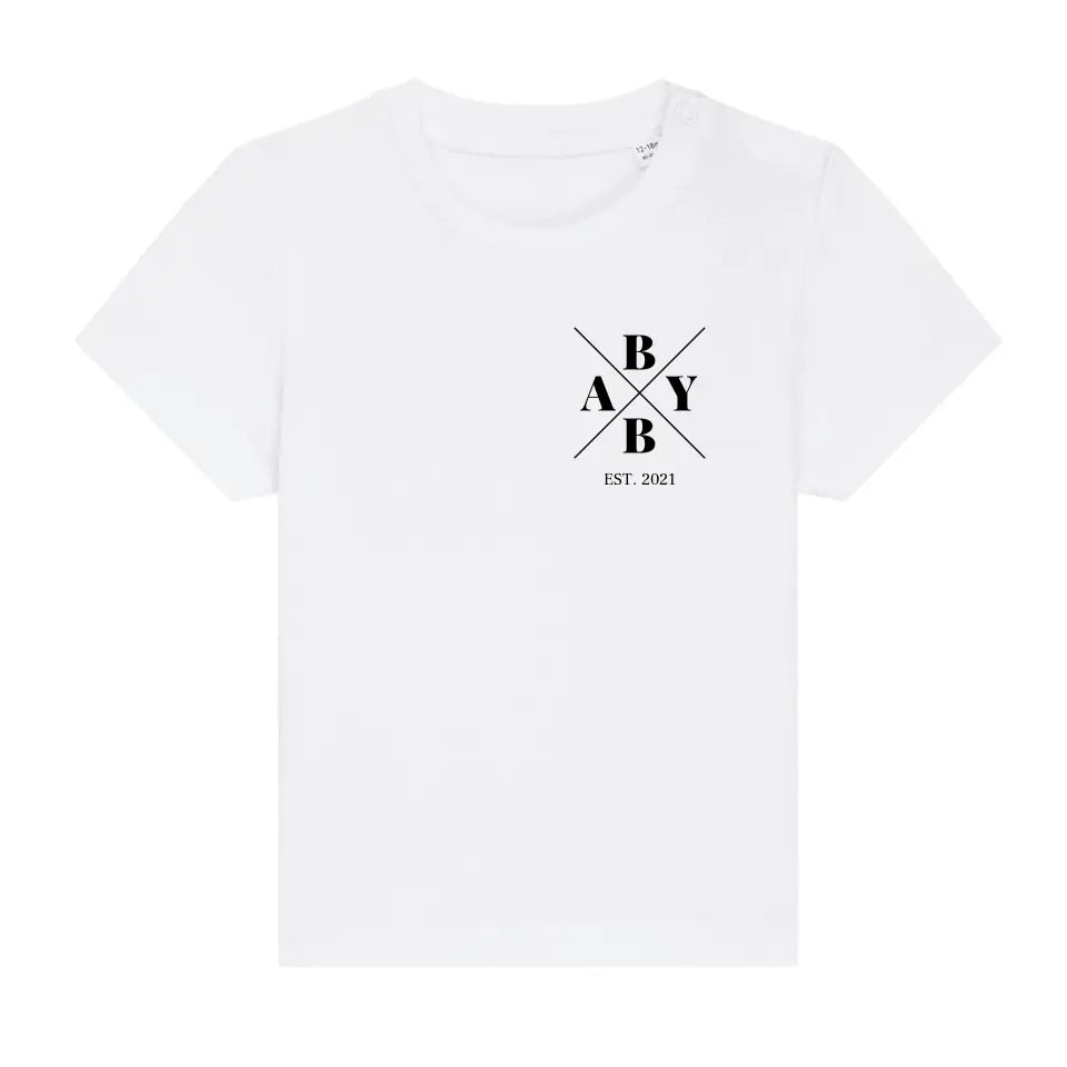 Baby Minimal + Symbole - Bio Baby Shirt *personalisierbar* Baby Creator T-Shirt ST ST NEU White