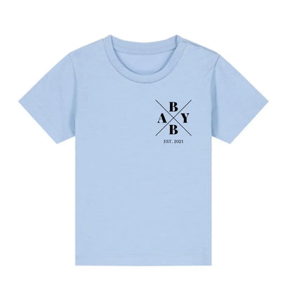 Baby Minimal + Symbole - Bio Baby Shirt *personalisierbar* Baby Creator T-Shirt ST ST NEU Blue-Soul