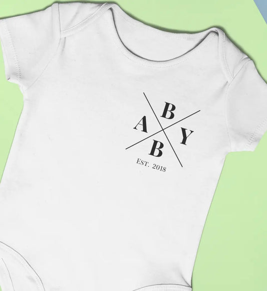 Baby Minimal + Symbole - Bio Baby Body *personalisierbar*