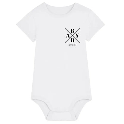 Baby Minimal + Symbole - Bio Baby Body *personalisierbar* Baby Body ST ST White