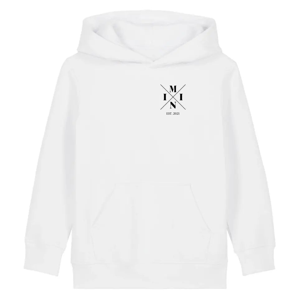 Mini Minimal + Symbole - Bio Kinder Hoodie *personalisierbar* Mini Cruiser Hoodie 2.0 ST ST White