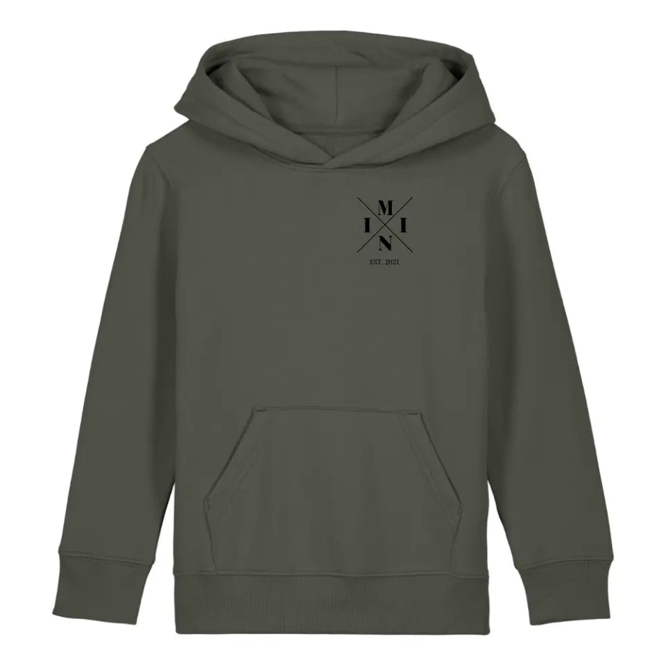 Mini Minimal + Symbole - Bio Kinder Hoodie *personalisierbar* Mini Cruiser Hoodie 2.0 ST ST Khaki