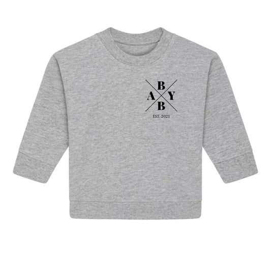 Baby Minimal + Symbole - Bio Baby Sweatshirt *personalisierbar* Baby Changer Sweatshirt ST ST NEU
