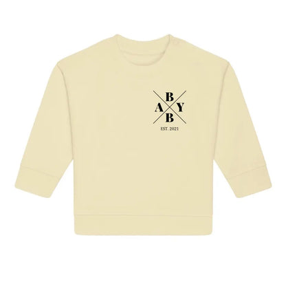 Baby Minimal + Symbole - Bio Baby Sweatshirt *personalisierbar* Baby Changer Sweatshirt ST ST NEU Butter