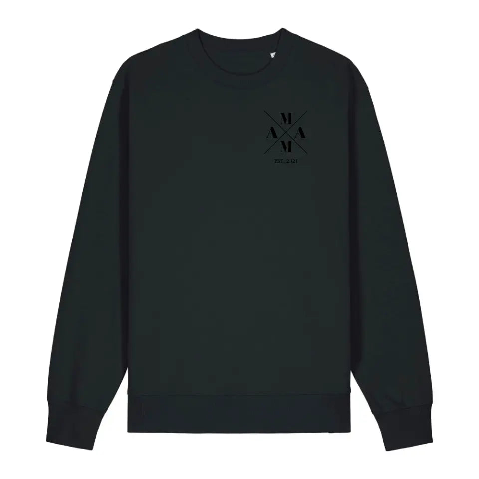 Mama Minimal + Symbole - Bio Unisex Sweatshirt *personalisierbar* Changer Sweatshirt 2.0 ST ST Black