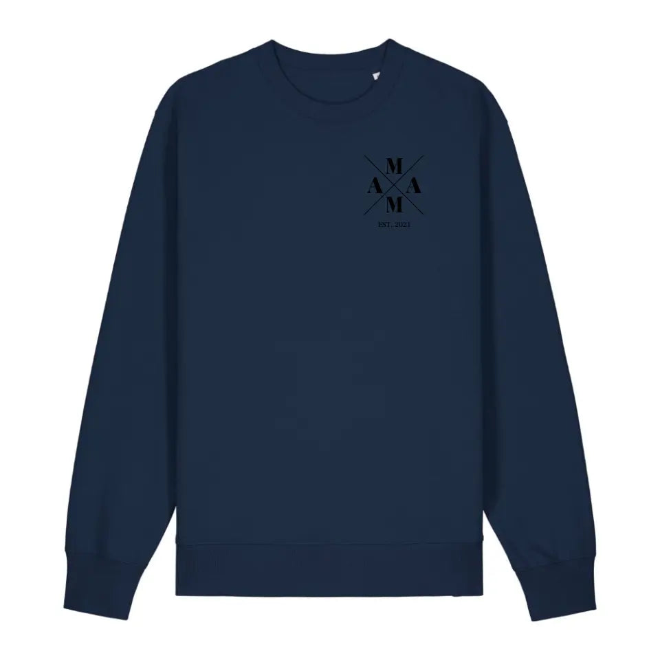 Mama Minimal + Symbole - Bio Unisex Sweatshirt *personalisierbar* Changer Sweatshirt 2.0 ST ST French-Navy