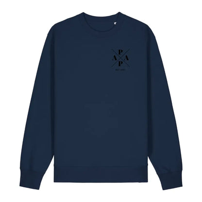 Papa Minimal + Symbole - Bio Unisex Sweatshirt *personalisierbar* Changer Sweatshirt 2.0 ST ST French-Navy