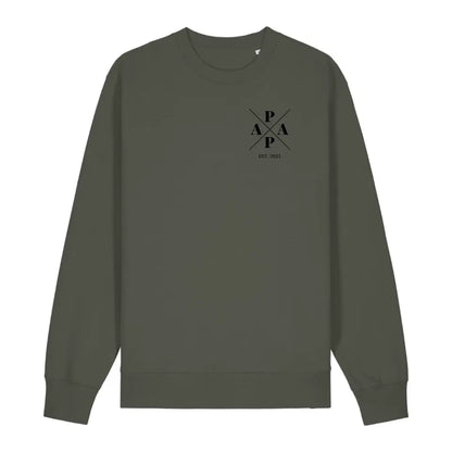 Papa Minimal + Symbole - Bio Unisex Sweatshirt *personalisierbar* Changer Sweatshirt 2.0 ST ST Khaki