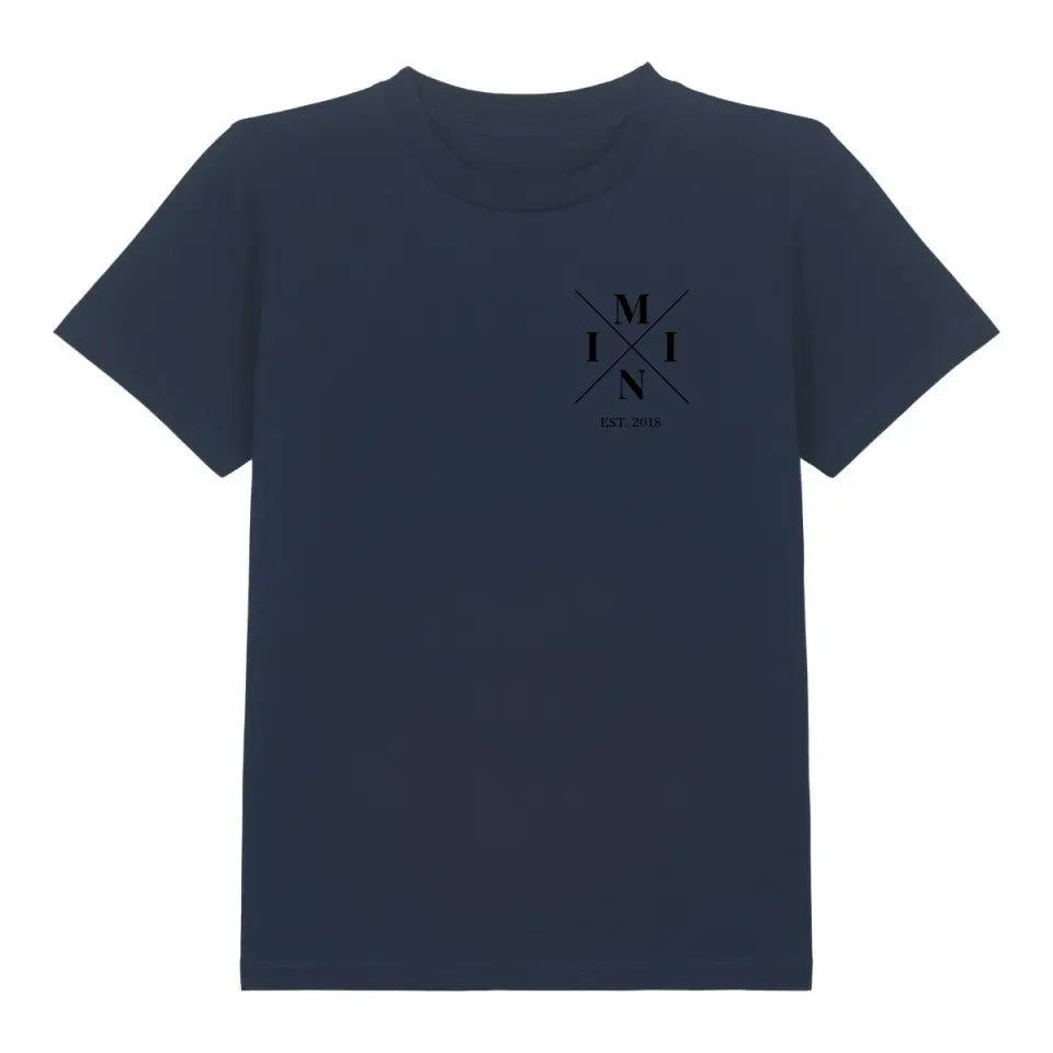 Mini Minimal - Bio Kinder Shirt *personalisierbar* Mini Creator Shirt 2.0 ST ST French-Navy