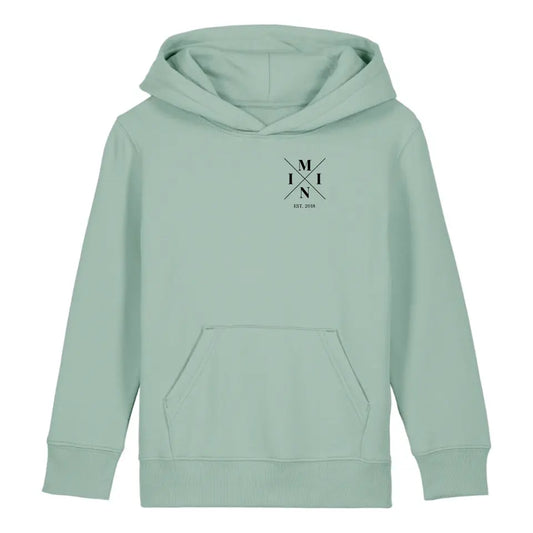 Mini Minimal - Bio Kinder Hoodie *personalisierbar* Mini Cruiser Hoodie 2.0 ST ST Aloe