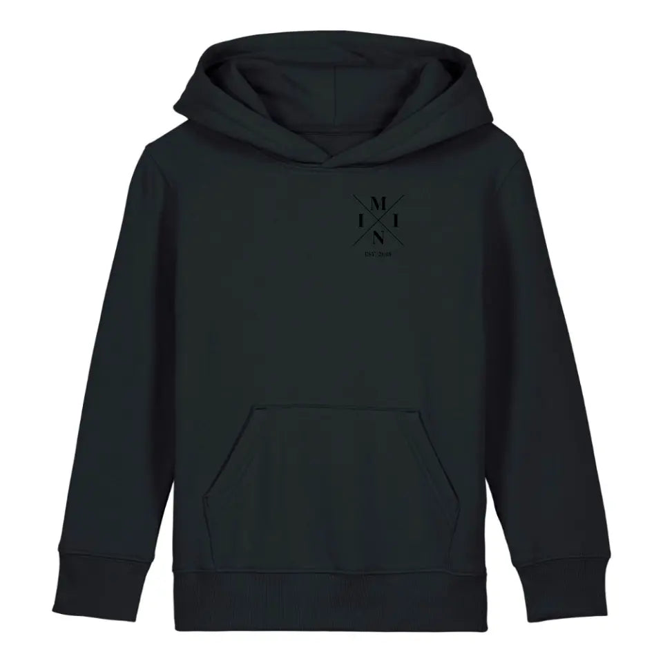 Mini Minimal - Bio Kinder Hoodie *personalisierbar* Mini Cruiser Hoodie 2.0 ST ST Black