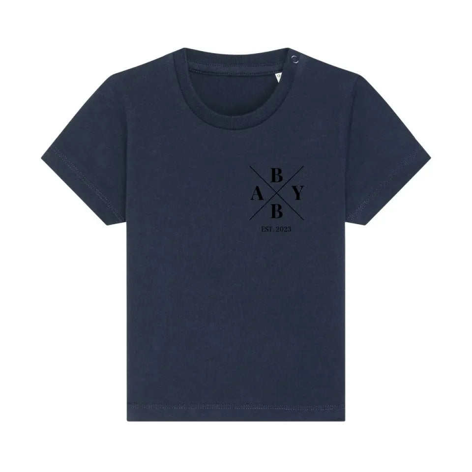 Baby Minimal - Bio Baby Shirt *personalisierbar* Baby Creator T-Shirt ST ST NEU French-Navy