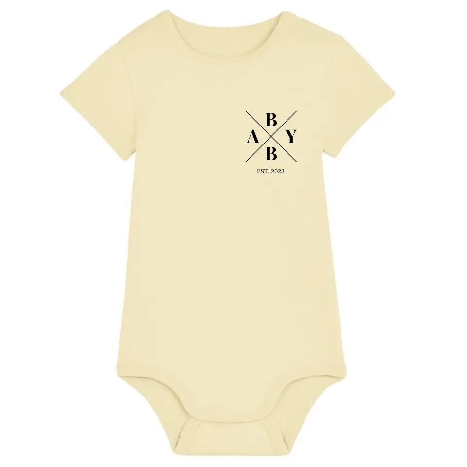 Baby Minimal - Bio Baby Body *personalisierbar* Baby Body ST ST Butter