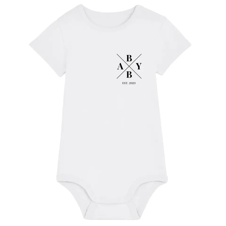 Baby Minimal - Bio Baby Body *personalisierbar* Baby Body ST ST White