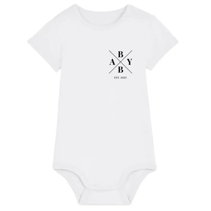 Baby Minimal - Bio Baby Body *personalisierbar* Baby Body ST ST White