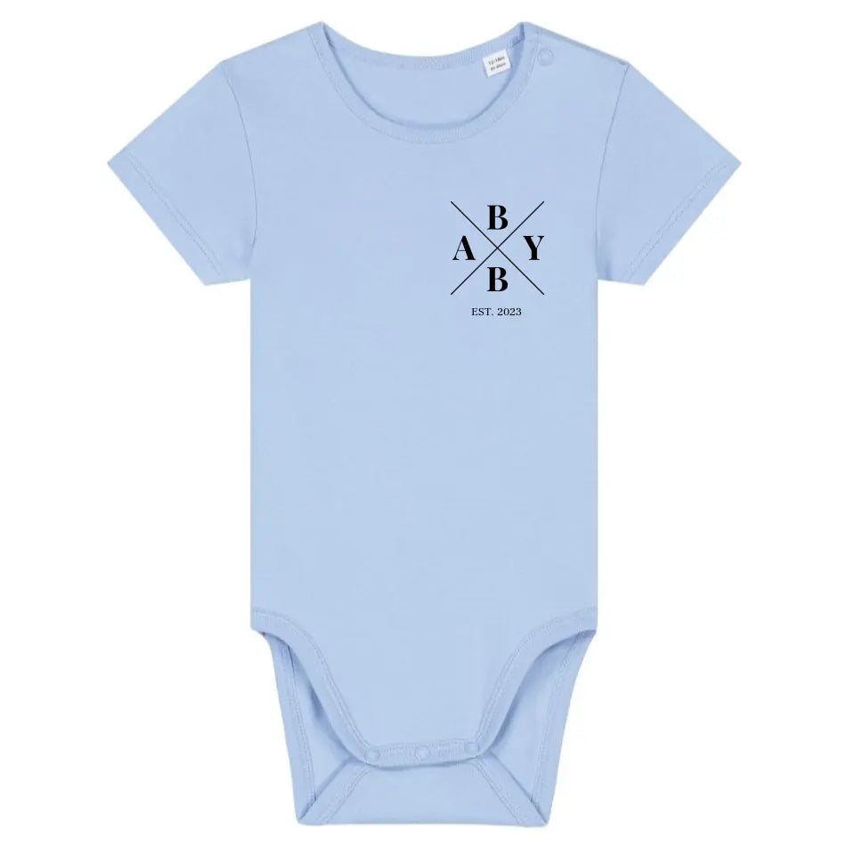 Baby Minimal - Bio Baby Body *personalisierbar* Baby Body ST ST Blue-Soul