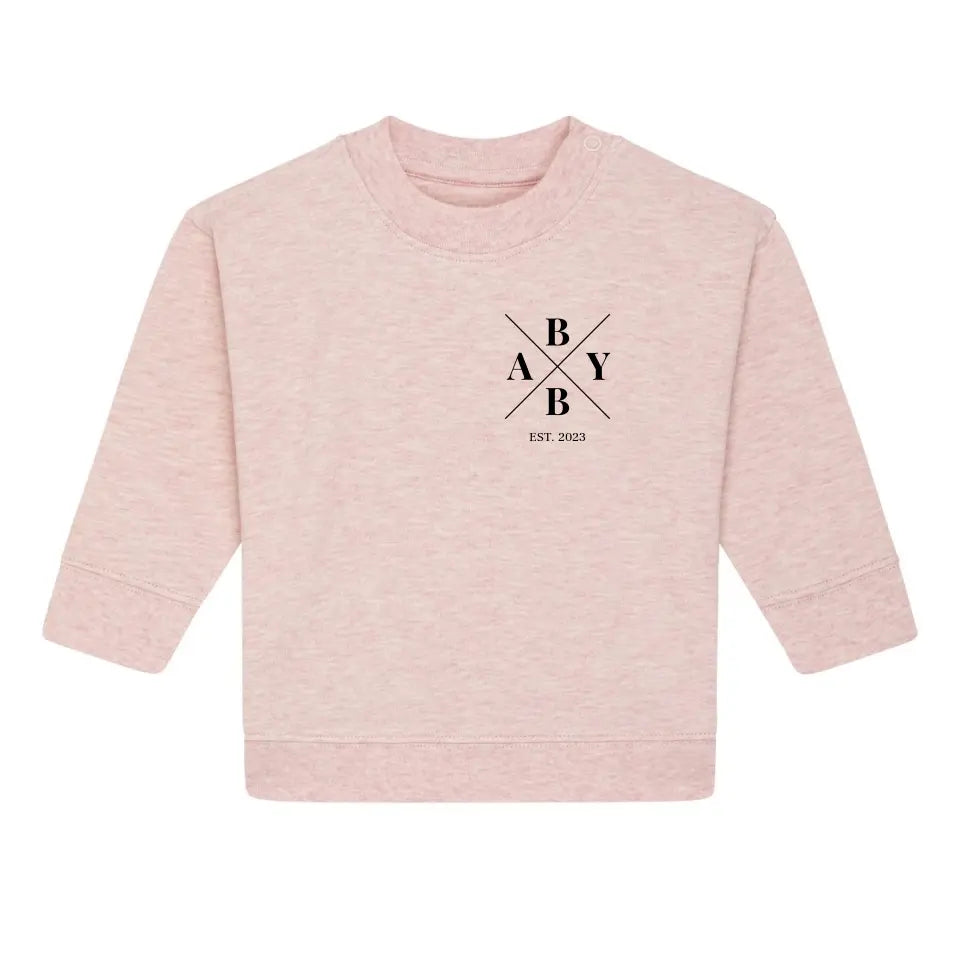 Baby Minimal - Bio Baby Sweatshirt *personalisierbar*