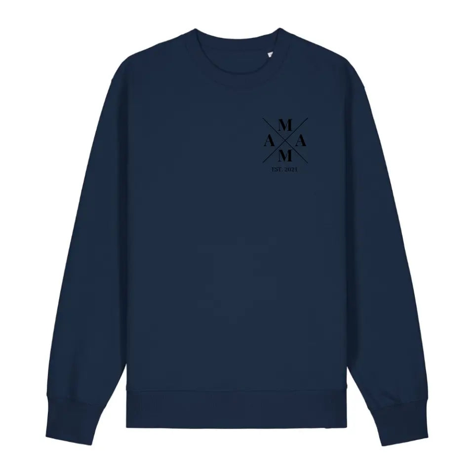 Mama Minimal - Bio Unisex Sweatshirt *personalisierbar* Changer Sweatshirt 2.0 ST ST French-Navy
