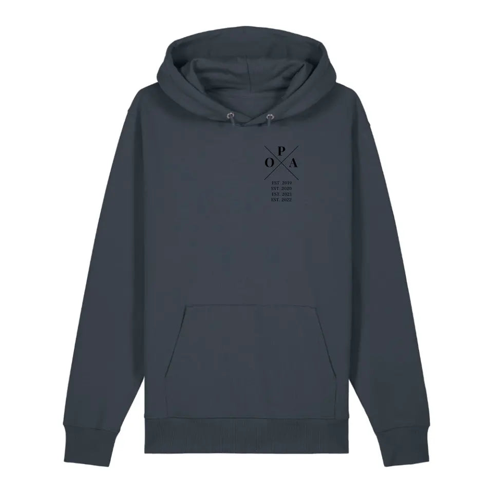 Opa Minimal - Bio Unisex Hoodie *personalisierbar*